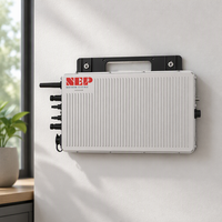 Système de stockage d'énergie NEP BDHX-1000 avec onduleur micro-hybride solaire pour balcon, compatible avec les systèmes hors réseau et sortie AC parallèle.