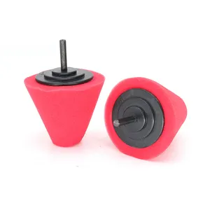 Hình nón xốp đánh bóng đánh bóng Cone cho ô tô xe bánh xe trung tâm chăm sóc kim loại đánh bóng Buffing Foam Pad Sponge