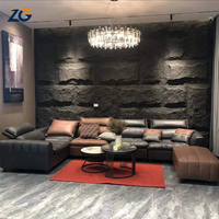 ZGSTONE Haute Qualité Étanche Pierre Artificielle Pu Faux Pierre Ardoise Panneau Mural Panneaux Décoratifs Pu Champignon Pierre Culturelle