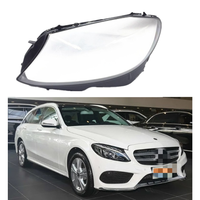 Couverture de phare avant W205 2015-2018 pour Mercedes-Benz Classe C, coque de phare, surface de lampe, lentille de phare 2016 2017 2018