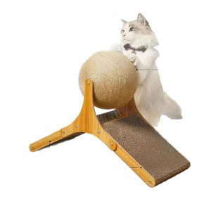 This <b>cat</b> scratching board is durable, doesn't shed scabs, and is made of sisal. It's a vertical <b>cat</b> scratching ball that's easy - Product Image 2
