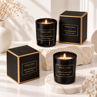 Bougie parfumée artisanale LF personnalisée en cire de soja, écologique, pour la Saint-Valentin, les fêtes, Diwali, en verre, décoration d'intérieur, ODM