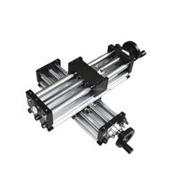 NHK90 SFU1605 Rails de guidage linéaires coulissants à vis à billes de 100mm CNC Table de module de système d'actionneur linéaire manuel