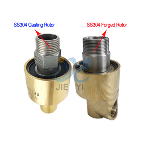 Tipo de carcasa de latón de acero inoxidable forjado 304 Rotor Junta rotativa de aceite hidráulico Unión rotativa de agua de alta velocidad 1-1/2 ''NPT RH - Product Image 6