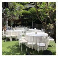 Vente en gros de chaise de mariage en or dossier haut chaise Chivari de fantaisie de banquet de mariage royal