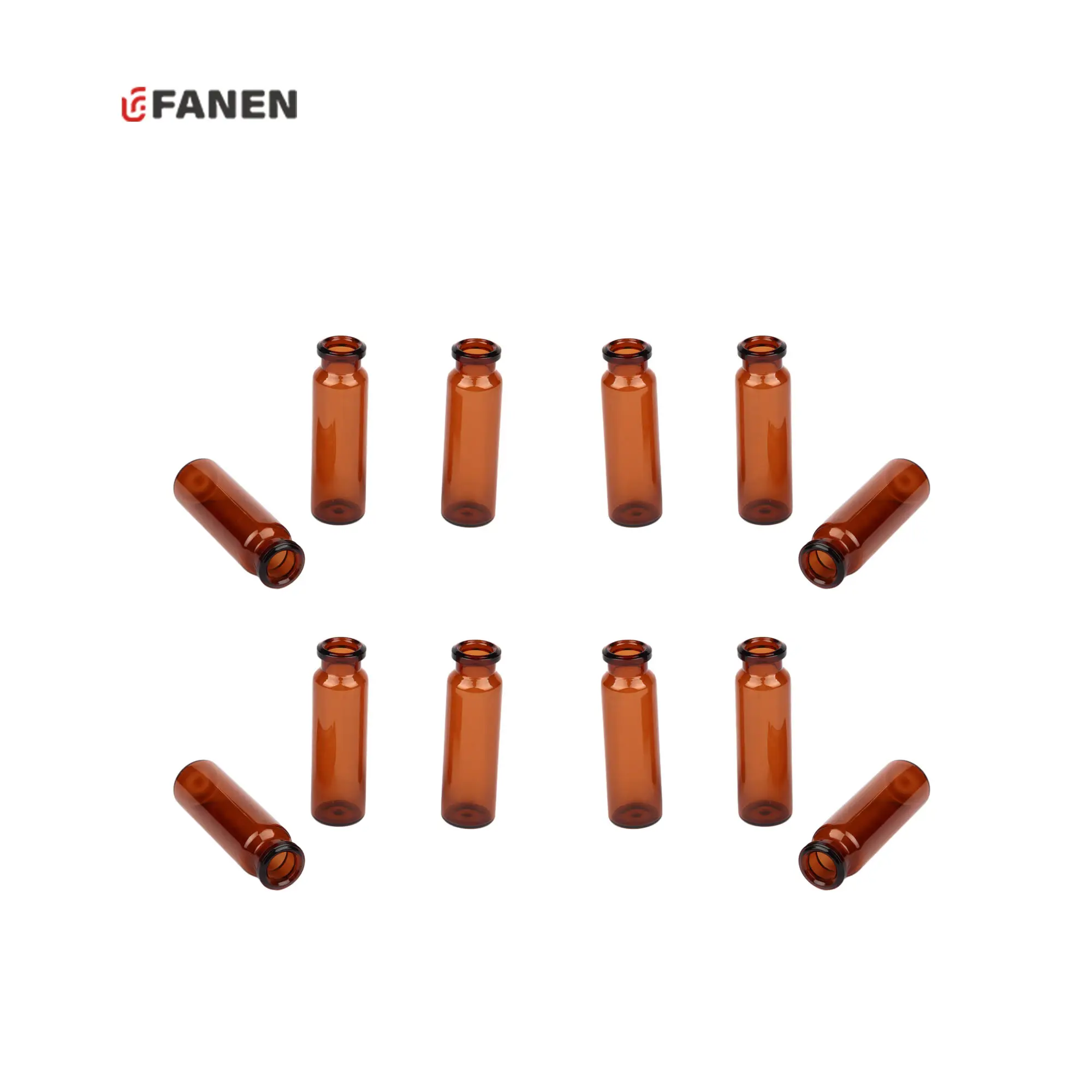 Fanen 20ml 유리 앰버 화학 실험실 헤드 스페이스 샘플 바이얼 HPLC 샘플 수집 바이얼