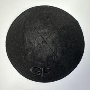 <span class=keywords><strong>Kippa</strong></span> en lin personnalisable pour les célébrations de Hanoucca, avec motifs brodés, collection Simcha, broderie de dreidel et menorah - Product Image 3