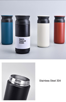 Bouteille thermo isolée sous vide de tasse de voyage d'acier inoxydable d'isolation thermique 350ml 500ml
