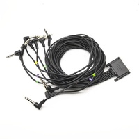 10 Paquete de TRS CABLES DB25 a 1/4 TRS de 6,35mm/Mono de cable de audio para electrónica batería cables