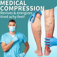 Chaussettes de compression médicales pour infirmières à motif floral en cuivre à circulation graduée, à séchage rapide, imprimées sur mesure