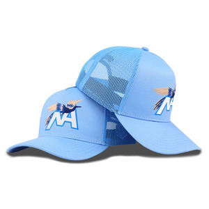 Casquette Trucker en Maille à 5 Panneaux Personnalisée Tcap Chine, Logo Brodé en Coton, Profil Haut - Product Image 1