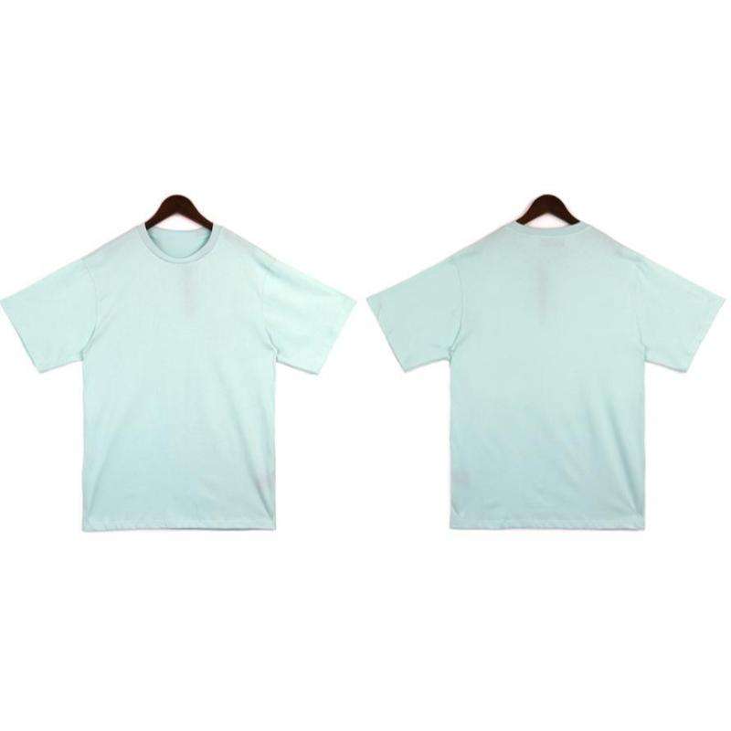A52-Light blue Graphic T-shirt