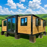 SKYLINE Maison Conteneur Modulaire de Luxe Extensible 20ft 40ft en Acier Préfabriqué pour Bureau, Bâtiment, Cuisine