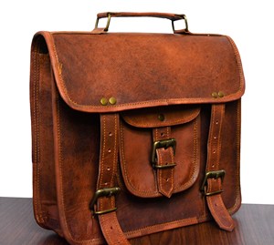 Handmade Genuine Leather Office Laptop <b>Bag</b> Fashion Shoulder Laptop Messenger Custom Logo Full Grain Leather <b>Travel</b> Portable - Product Image 1