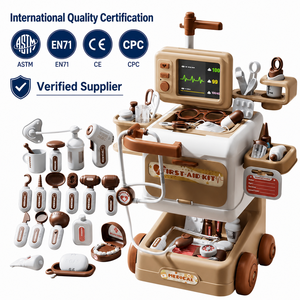 Juego de 47 Piezas de Juguete de Doctor para Niños, Carrito Médico de Simulación, Juego de Imitación de Dentista y Enfermera, con Sonido, Luz y Monitor, Estación de Trabajo Educativa - Product Image 5