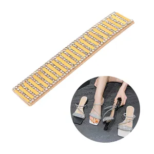 Fashional rhinestone rope trimming welt ornament for shoes upper summer's latest daily women sandals diamond shoe upper straps