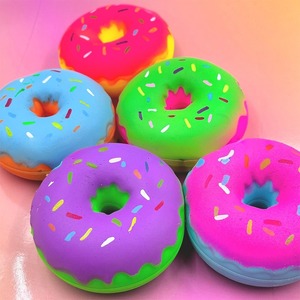 New Fluffy Super Soft Sticky Fidget Stress Relief Toys Slow <b>Rebound</b> Doughnut Squishy Toy Decompression Gift - Product Image 6