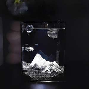 <span class=keywords><strong>Aquarium</strong></span> En Accessoire Met Donker Thema Sneeuw Bergstijl Landschap <span class=keywords><strong>Aquarium</strong></span> Stijlvol <span class=keywords><strong>Aquarium</strong></span> En Accessoire - Product Image 1