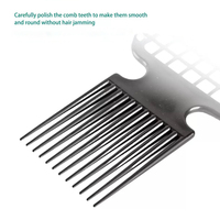 Peigne Afro Twist de haute qualité avec dents larges en PP pour boucles 2 en 1 hommes et femmes brosse à cheveux enroulés naturels outil de coiffure bouclés