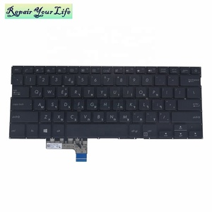 Tastiera retroilluminata <span class=keywords><strong>HE</strong></span> US RU TI per Asus ZenBook UX331UN UX331UA UX331FN UX331FAL 0KNB0-262CHE00 con tre viti di fissaggio - Product Image 1