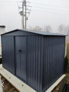 <span class=keywords><strong>Abri</strong></span> de jardin en métal avec bûcher 300*180*200cm Anthracite grand - Product Image 3