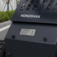 Chargeuse compacte sur chenilles EPA CE 50 CV à moteur diesel, 1000 kg, avec grappin, débroussailleuse de souches, trancheuse et fourche à palettes pour parcours de golf