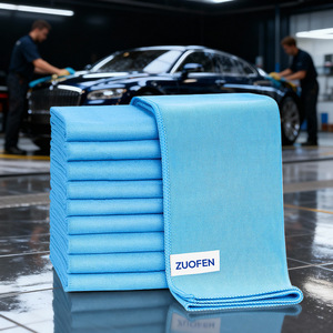 Paño de limpieza de microfibra Zuofen 30x30cm sin pelusa para vidrio de coche, espejo, copa de vino - Product Image 1