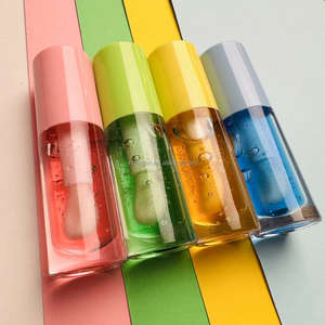 VENDA QUENTE Longo Vestindo Lip Care Base Natural Fresh Fruit Cheira Hidratante e Hidratante Lip Plumping Oil Lip Juice - Product Image 4