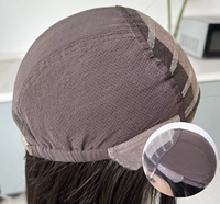 Prothèse capillaire médicale en soie, entièrement nouée à la main, sans colle, en cheveux humains vierges chinois, respirante et antidérapante, pour l'alopécie et la perte de cheveux