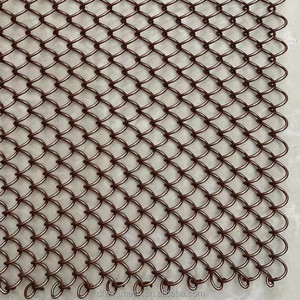 Cortina Decorativa de Metal con Eslabones, Malla de Aluminio y Acero Inoxidable, Diseño de Doble Gancho para Pared <span class=keywords><strong>Interior</strong></span> - Product Image 5