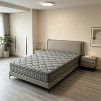 Matelas hybride durable de 10 pouces à ressorts ensachés, isolation de mouvement moderne, silencieux, idéal pour chambre à coucher, chambre d'amis, hôtel