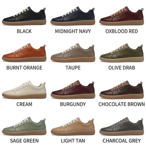 Zapatillas Deportivas de Piel Negra para Hombre, de Caña Baja, Casuales, Transpirables, Ligeras, Antideslizantes y Cómodas - Product Image 3
