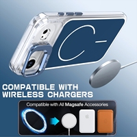 Coque de téléphone magnétique avec béquille pour appareil photo, antichoc, protection intégrale 360°, robuste pour iPhone 17 Air