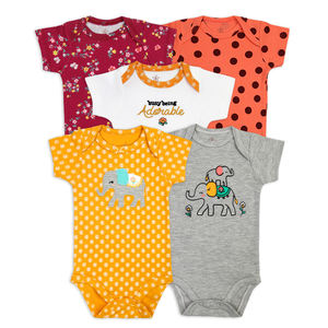 Conjunto de 5 Piezas de Ropa de Verano para Bebés Niñas, Mamelucos de Manga Corta para Bebés, Trajes de Bebé - Product Image 4