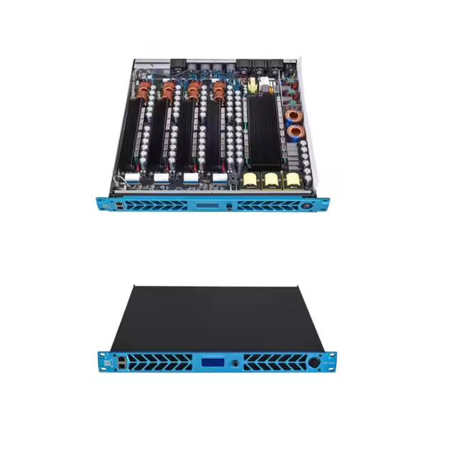 Cvr Dsp2004 1U Digital 4-Channel 2000W CE Powered App Control Portable Metal Amplifier