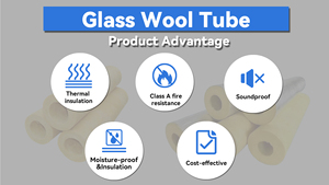 Isolation thermique industrielle en fibre de verre et aluminium haute densité, isolation en laine de verre ignifuge pour tuyaux - Product Image 4