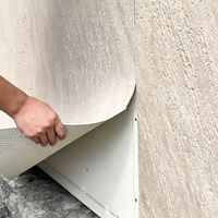 Panneau souple en pierre tissée de chanvre, travertin, pilier romain, décoration murale extérieure, carreaux en argile MCM, brique d'hôtel, feuille naturelle