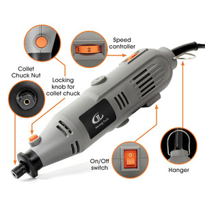 210 Piezas de Herramientas <span class=keywords><strong>Mini</strong></span> de Pulido, <span class=keywords><strong>Herramienta</strong></span> Rotatoria Eléctrica de Velocidad Variable de 135W para Pulir y Cortar - Product Image 2
