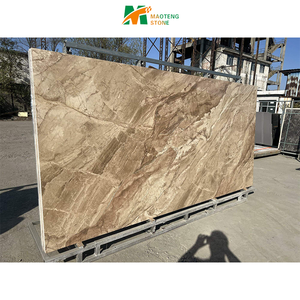 Dalle de marbre brun <span class=keywords><strong>antillais</strong></span> de haute qualité 3200*1600 dalles de porcelaine de vanité en pierre frittée pour sol mural - Product Image 2