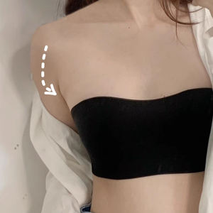 1511 gros soutien-gorge sans bretelles avec coussinets de Massage bretelles détachables anti-dérapant Invisible <span class=keywords><strong>Sexy</strong></span> sans couture bustier tubulaire pour femmes - Product Image 2