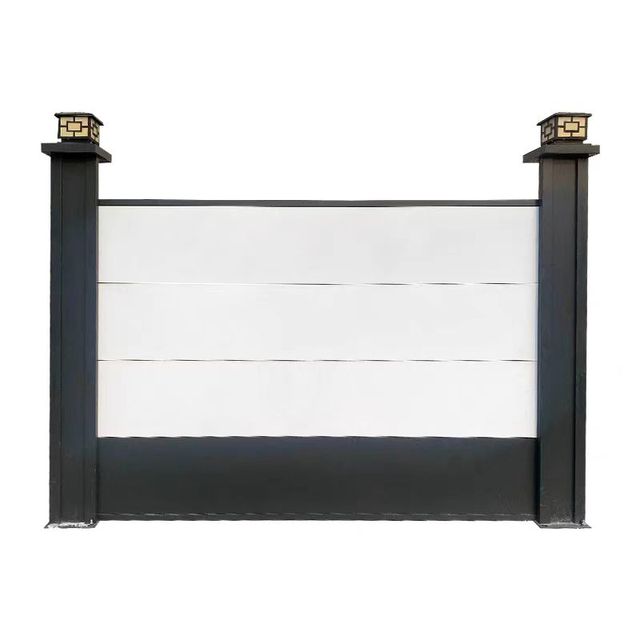 Hot Sale Outdoor Construction Steel Wall Colorbond Sandwich Fence Panels Welded Security Fence for Farm and Sports Metal Frame