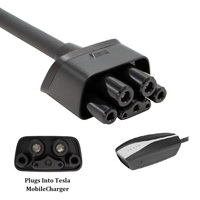 Adaptateur NEMA 14-50 pour Tesla Gen 2 32 Amp 240V Chargeur mobile Capteur de température Chipset Gaine en PVC TPE Protection Voitures Neuf