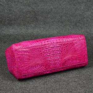 Borsa tote in coccodrillo <span class=keywords><strong>rosa</strong></span> caldo per le donne borse quotidiane in pelle con cinturino lungo di marca esotiche in pelle da ufficio borse da donna personalizzate - Product Image 4