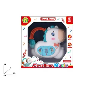 Mondo Bimbi Cavallino Music 13x11x4 Cm Juguete musical con luces y sonidos para bebés de 12+ meses - Product Image 1