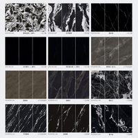 Dalle de pierre frittée grand format 1600x3200 Marquina Black, aspect marbre moderne de luxe, veinage continu poli, pour projets muraux et de revêtement de sol d'hôtels 5