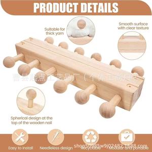 Wooden Knitting Loom <b>Frame</b> With <b>Pegs</b> And Tools For Blanket Scarf Crafting Handmade Wool Knitting Supplies - Product Image 2