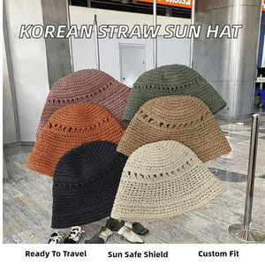 Hot Selling Korean Version Fashion Casual Summer Spring Trendy Grass Women Outdoor Beach Fishing Adjustable Visor <b>Sunscreen</b> - Product Image 2