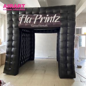 Cabine photo gonflable noire pour la décoration d'événements. Cabine photo gonflable personnalisée pour l'affichage lors d'événements commerciaux - Product Image 1