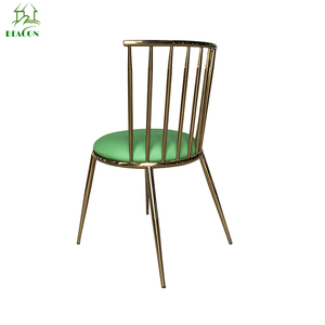 Directo de fábrica Cantori Aurora oro marco de acero inoxidable de la PU silla tapizada - Product Image 4