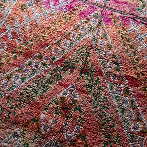 พรมขนสัตว์ทอมือลายโมร็อกโก ดีไซน์หรูหรา ผลิตด้วยเครื่องจักร พิมพ์ลายโบฮีเมียน ตกแต่งพื้นห้องนั่งเล่น - Product Image 4